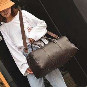 Muestra Gratis, Bolsa de Lona de Cuero Pequeña de Gran Capacidad para Gimnasio, Deportes y Viajes - Product Image 2