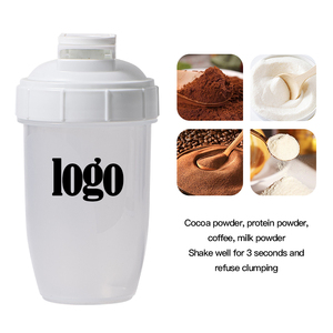 Botella Mezcladora de Proteínas de Plástico Estilo Vintage con Logotipo Personalizado, 500 ml, para Gimnasio, Camping y Deportes, Libre de BPA, Ecológica, Apta para Beber Directamente y Resistente al Calor - Product Image 4