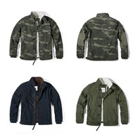 Manteau d'hiver Hommes Coupe-vent épais Fleece Casual Outwear 100% Cotton Parka Overcoat Jacket