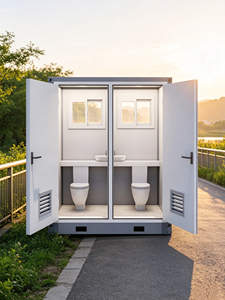 Toilettes portables modulaires doubles en sandwich pour extérieur, avec prix de gros usine pour chantiers, parcs et événements - Product Image 4