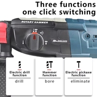 Marteau perforateur rotatif électrique filaire - Grade industriel, coffret robuste avec énergie d'impact de 10,0 J pour le perçage du béton