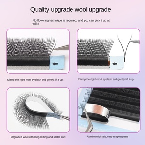 Yy siêu mềm 2D Nhật <span class=keywords><strong>B</strong></span>ản <span class=keywords><strong>b</strong></span>é cong 0.07mm <span class=keywords><strong>B</strong></span>/<span class=keywords><strong>C</strong></span>/<span class=keywords><strong>D</strong></span> ghép lông mi giả đẹp hình chữ Y lông mi mở rộng lông mi - Product Image 4