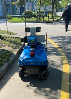 Robot de patrouille IA Senfar à quatre roues motrices et direction indépendante, châssis de robot de sécurité extérieur avec charge utile de 80 kg, robot de garde intelligent IA