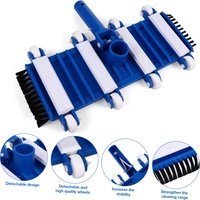 Tête d'aspirateur de piscine robuste de 14 pouces avec brosse pour une aspiration flexible améliorée