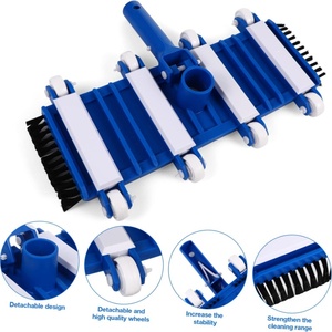 Tête d'aspirateur de <span class=keywords><strong>piscine</strong></span> robuste de 14 pouces avec brosse <span class=keywords><strong>pour</strong></span> <span class=keywords><strong>une</strong></span> aspiration flexible améliorée - Product Image 3