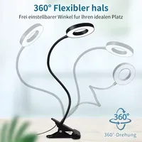 Lampe à Clous Led USB pour Lecture de Table, Petit Modes Portable, Clip Lumineux, Flexible, Col de Cygne, Lampe de Bureau pour Enfants avec Pince