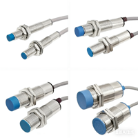 Capteur de proximité inductif blindé HEINXS GT08-03BPB, série GT08, PNP NC, distance de détection 3 mm, 12-24 VDC, 100 Hz, plaqué cuivre
