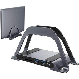 PULWTOP 9in1 Docking Station 4K Display <strong>Usbc</strong> TV <strong>Dock</strong> Type C Hub 1 HD.MI Multiport <strong>USBC</strong> Hub for ipad Stand Hub Laptop Stand - Product Image 1