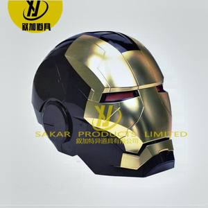 קסדת איירון מן אלקטרונית מקורית מסדרת קוספליי MK5 עם שלט רחוק קולי ותפעול מגע - Product Image 3