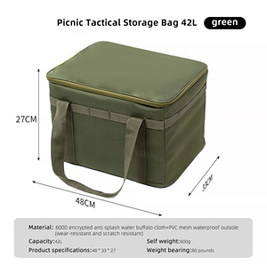 Caja de almacenamiento de equipo de camping mejorada multifuncional para entusiastas del aire libre para campistas y picnics - Product Image 5