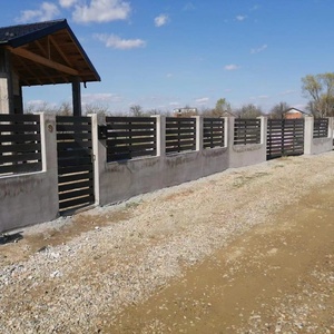Cercado <span class=keywords><strong>de</strong></span> Wpc Sin privacidad compuesto 15mm 30mm espaciador valla <span class=keywords><strong>listones</strong></span> paneles para patio trasero - Product Image 6