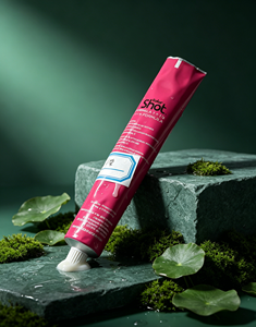 Tubo Exprimible de Aluminio Rosa Brillante con Impresión Personalizada, Envase OEM de 90 ml para Crema de Coloración Capilar Profesional y Fórmulas de Salón - Product Image 1