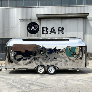 Remorque mobile de style polonais en acier inoxydable pour bar extérieur, café ou camion de crème glacée, certifiée COC CE - Product Image 2