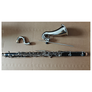 NUEVO Clarinete Bajo en Mi bemol 2026 con Cuerpo de ABS Niquelado, Opciones de Madera Roja, Madera de Ébano y Baquelita (JCL-820) - Product Image 1