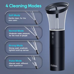 Nettoyeur d'oreilles électrique intelligent portable avec réservoir d'eau à double compartiment étanche IPX6 et recyclage des eaux usées <span class=keywords><strong>pour</strong></span> usage domestique - Product Image 2