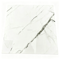 Hochwertige Carreaux 600x600mm Glänzende Weiße Porzellanfliesen Keramik für Schlafzimmer Wohnzimmer Boden und Wand