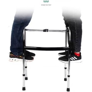 Stainless Steel <b>Walker</b> Height Adjustable Four Corner Walking Aid For <b>Elderly</b> Mobility Support - Product Image 2