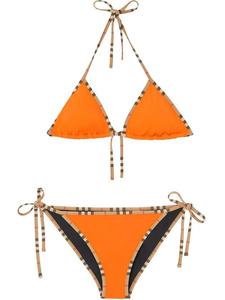 Costume da Bagno di Lusso Firmato, Bikini Classico a Quadri da <span class=keywords><strong>Spiaggia</strong></span>, Sexy Abbigliamento da Bagno Femminile, Bikini alla Moda con Cinture in Pelle di Design - Product Image 6