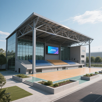 Gimnasio y estadio de edificios con estructura de acero al por mayor a excelente precio