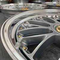 Vente directe d'usine en Chine, jantes de voiture forgées en trois parties polies personnalisées de 18, 19, 20, 21, 22, 24 pouces