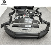 Nouveau kit carrosserie style B en PP et carbone sec brillant à tissage sergé pour G-Class W464 G63 AMG G500, comprenant pare-chocs avant/arrière, capot, jupes latérales et toit