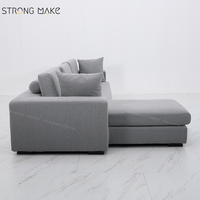 Neuankömmling Elfenbein Stoff Sofa Möbel Meuble Pour Canape Salon Moderne Liege Sofas Luxus L-Form Wohnzimmer Sofa