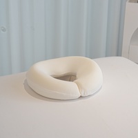 Coussin de massage blanc pour le visage en mousse à mémoire de forme, pour table de massage et chaise de massage, appui-tête