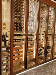 Kính Sang Trọng Tủ Rượu Nóng Bán Hệ Thống Làm Mát Tùy Chỉnh Thiết Kế Hầm Rượu Vang Cho Thân Thiện Với Môi Phòng Khách Bao Gồm Ngăn Kéo Trượt - Product Image 6