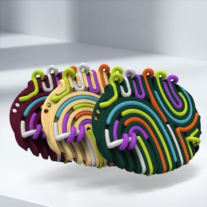 Tableau d'activités sensorielles en silicone, jouet de décompression, plateau tournant, pour enfants de 2 à 4 ans, jouet pour bébé, jouets pour tout-petits - Product Image 2