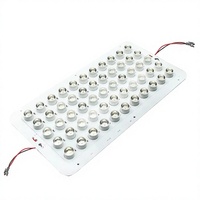 Modules LED de récif à double canal personnalisés 55*3W, optiques 90+120, 395x206mm, remplacement pour aquariums d'eau salée de 16 pouces