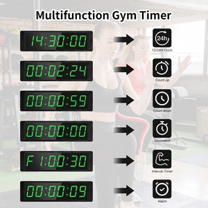 YIZHI Chronomètre numérique de compte à rebours pour les jeux populaires sur les réseaux sociaux, avec défi de deviner la heure et contrôle par bouton poussoir vert - Product Image 3