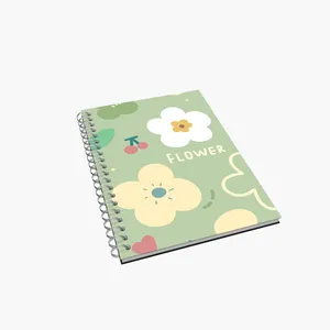 Customizable Cute Girl A4 Hardcover Blank Dotted Diary Notebook with Pen Leather Daily Planner Notebook Printing