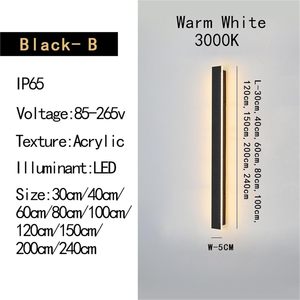 Simplicity Exterior Long Strip Outdoor LED <b>Wall</b> <b>Sconce</b> Light IP65 Smart Minimalism Home Linear <b>Wall</b> Light - Product Image 2
