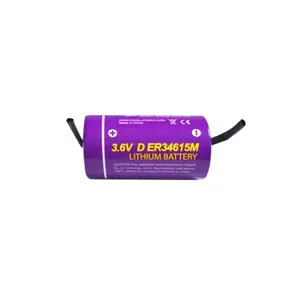 Batteria al litio D dimensioni Er34615M batteria Lisocl2 batteria al litio primaria Lisocl2 3.6v 14ah