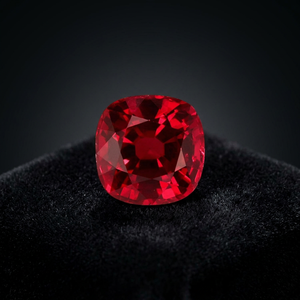 Pierre précieuse en rubis rouge taille coussin, haute clarté, naturelle/creée en laboratoire, tailles personnalisées pour la création de bijoux - Product Image 3