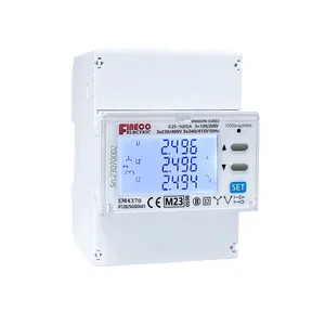 MID disetujui EM4370 5(65) 3 fase smart kwh pengukur energi modbus kwh meter harga ~ kwh meter