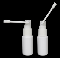 Vente en gros, MOQ 100 pièces, pulvérisateur à pompe en plastique PET rotatif à 360 degrés, vente chaude, flacon de lavage buccal et nasal de 5 ml à 30 ml