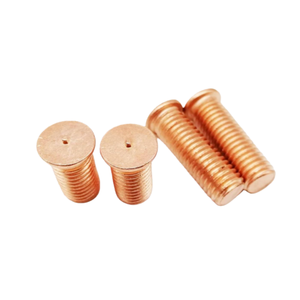 Tornillos de Soldadura por Puntos M3 M4 M5 M6 M8 M10 de Acero al Carbono con Recubrimiento de Cobre, Perno de Soldadura por Puntos, Rosca Métrica - Product Image 1