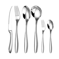 Ensemble de couverts de table 6 pièces faits à la main - Métal de qualité alimentaire - Excellent cadeau