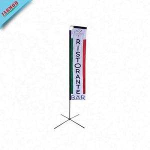 Bandera de Playa con Diseño de Logotipo de Marca Personalizada, Bandera de Plumas de Poliéster en Forma de Lágrima para Publicidad Exterior - Product Image 4
