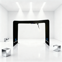 Huanyji HYJ-3604 – Machine photobooth rotative à 360° en alliage d'aluminium, facile à assembler, pour appareils photo reflex, iPad et smartphones, impression en libre-service