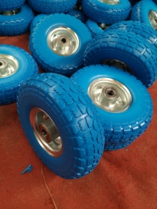 <span class=keywords><strong>Roues</strong></span> en mousse PU anti-crevaison personnalisables de 10 pouces avec jante en plastique pour chariot à main et <span class=keywords><strong>brouette</strong></span> 3.50-4 Fabriquées en Chine - Product Image 5