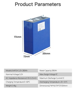 Exencell 280Ah Klasse eine prismatische Lithium-Ionen-Batterie 8000 Zyklen Lifepo4 Eisenphosphat-Energie speicher 3,2 V Zelle - Product Image 2