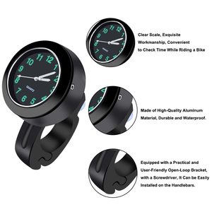 Montre de moto étanche diamètre 22-25 mm pour guidon, horloge de guidon pour motos - Product Image 2