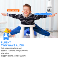 Caméra de sécurité intelligente WiFi HD 2MP avec ampoule E27 intégrée pour la sécurité domestique