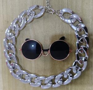 Venta al por mayor perros gatos mascotas gafas de sol creativas de moda de lujo cristal fotografía estudio Props Navidad - Product Image 5