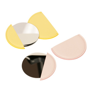 Factory Supply Premium PU Leather Cosmetic Compact Mirror with High Definition Glass for Travel Beauty Accessories - Product Image 6