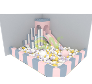 <span class=keywords><strong>Piscine</strong></span> à balles souple populaire pour petits parcs de jeux, équipement d'amusement intérieur avec toboggan, prix de gros - Product Image 1