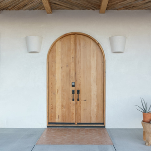 Mỹ Sân Khá Nhà Bằng Gỗ Vòng Top <span class=keywords><strong>C</strong></span>ửa Bên Ngoài Phía Trướ<span class=keywords><strong>c</strong></span> Chính Lối Vào Đôi Vòm <span class=keywords><strong>C</strong></span>ửa Cho Nhà Ở - Product Image 5