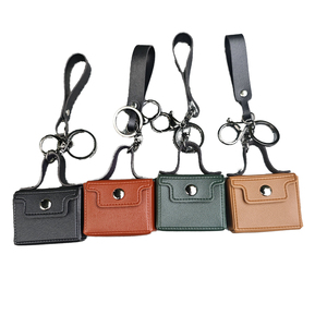 QY <b>Cute</b> PU Leather Coin <b>Purse</b> Keychain Mini Irregular Shape Bag Charm Carabiner Accessories for Women - Product Image 1